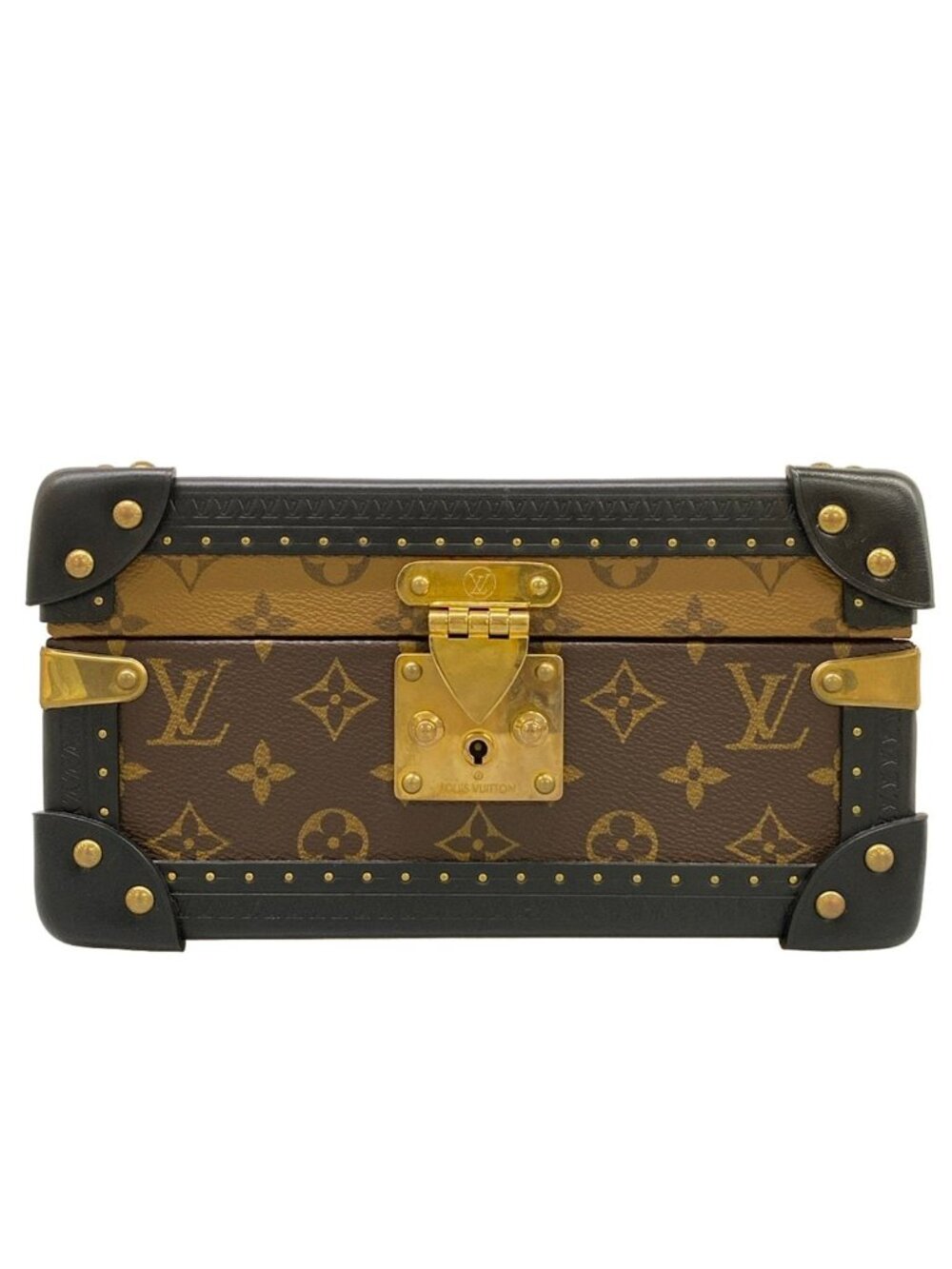 Louis Vuitton Case Coffret Tresor Brown Shoulder Bag